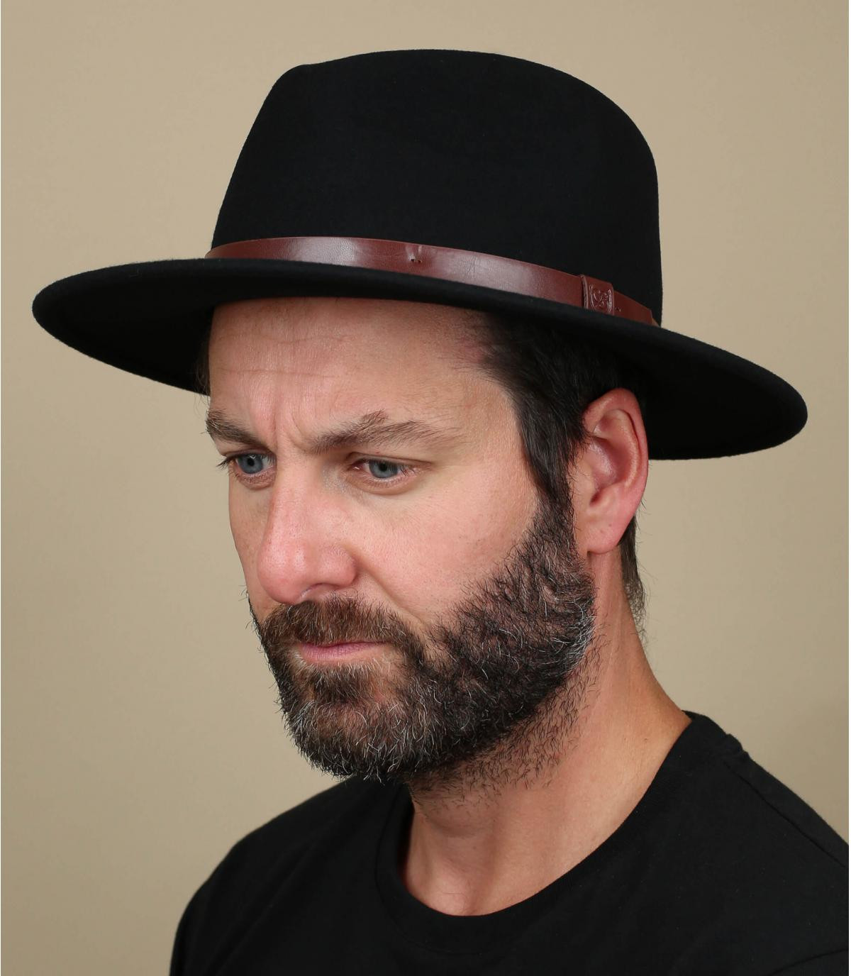 All black fedora hat shop
